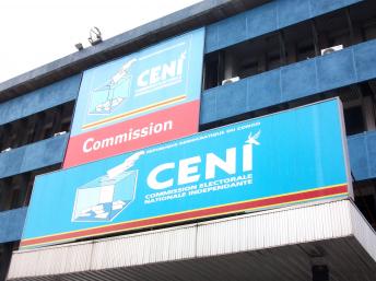 The DRC's electoral commission (Ceni) in Kinshasa